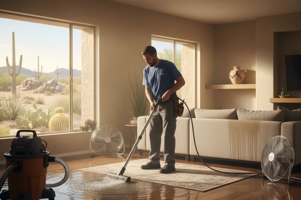 Emergency Water Restoration pro serving a Syracuse home